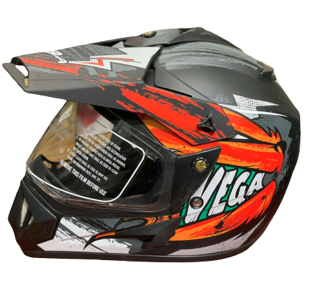 Vega Off Road Full Face Bike Helmet for Men Gangster